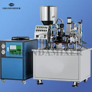 Mesin pembuat cangkir kopi k mesin penyegel dan pengisi plastik ultrasonik mesin penyegel cangkir plastik