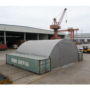 โครงสร้างหลังคาโดมคอนเทนเนอร์ PVC แบบโครงเหล็กคู่ขนาด 20x20 สำหรับจอดรถ โรงรถ หรือที่พักอาศัย - Product Image 4