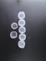 Boîte de rangement en plastique PP personnalisée de 3 ml, 1 pièce, pour petits flacons, emballage de flacons, vente en gros
