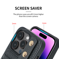 Étui de téléphone en cuir véritable Étui en cuir pour téléphone Crossbody Étui de téléphone Covers Celulares