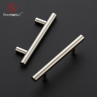 Poignée de porte moderne en acier inoxydable brossé pour hôtel, quincaillerie pour porte d'entrée commerciale ou résidentielle, porte intérieure