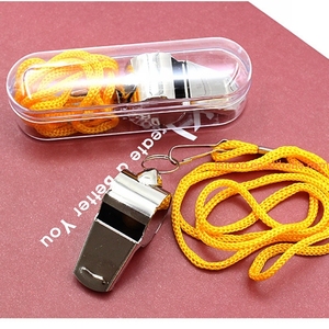 Sifflet de prix usine avec lanière en acier inoxydable formation Apito Sifflet d'urgence entraîneurs de survie arbitre Sport fête Silbar - Product Image 2