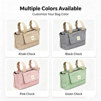 Sac de rangement pour poussette en gros 31*17*12cm MOQ 200 pièces Sac de poussette pour bébé Impression numérique personnalisée OEM/ODM