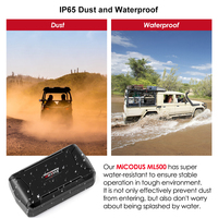 Micodus - Rastreador GPS Magnético Inalámbrico para Camiones y Automóviles, 5000 mAh, Larga Duración en Espera, Recargable, Portátil, con Sensor de Temperatura