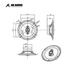 Altavoz coaxial de <span class=keywords><strong>2</strong></span> vías de 4/5/6 pulgadas, audio de gama completa para música, precio más barato y alta calidad en existencias de fábrica en el - Product Image 6
