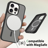 Coque de téléphone de luxe magnétique mat givré protecteurs sensation de peau pour iPhone 15 Pro 16 Plus 17 Air Mobile Cover