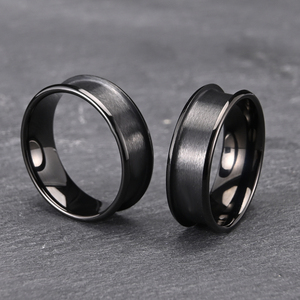Anillos en Blanco de Tungsteno Cerámico Damasco Titanio Cobalto Cromo de 8mm de Alta Calidad para Resina, Anillos en Blanco para Anillos Infinitos - Product Image 4