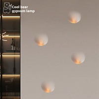 Applique murale moderne simple intégrée sans cadre en plâtre pour salon allée couloir escalier coin LED 3W puissance