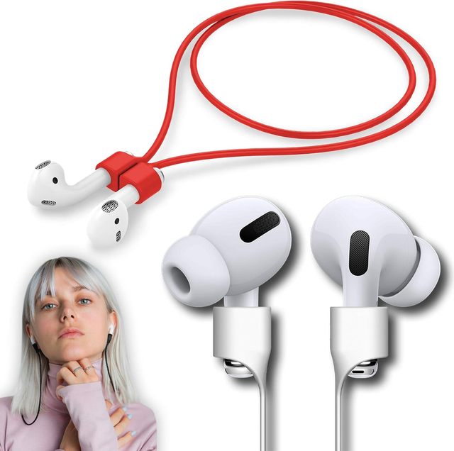 Soft Silicone Wireless Earphone Anti Lost Strap Portable Neck Lanyard Anti-drop Safety Rope Compatible for Outdoor Sports
