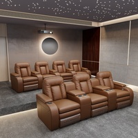 Hochwertige Maßgefertigte Heimkino-Sofas, Private Kellerkino- und Heimkino-Sitzgruppen