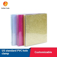 Boîte de classement en PVC au design moderne, panneau métallique, Europe, haute fréquence, A4, US, classeur nacré, impression, classement, couleurs personnalisées, logo