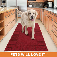 Tapis de sol de cuisine moderne tufté résistant à la saleté, tapis de couloir durable antidérapant, tapis de sol absorbant l'eau, lavable en machine