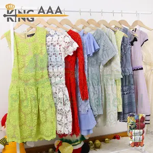 First Grade good quality dress women used clothes summer dress BEA 78A second hand dresses