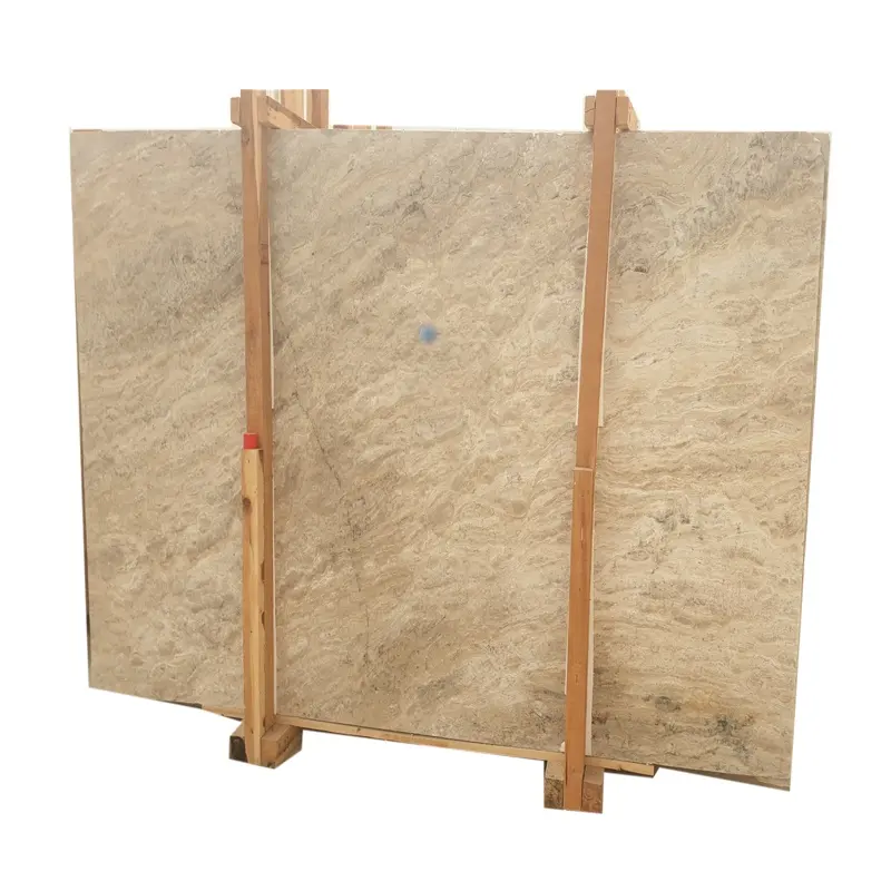 2023 Cashmere Silver Vein Cut Travertine Slab 2cm 3cm thickness Matte Honed Premium Top Level for Constructions Made in Turkey
