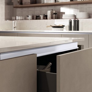 Tủ bếp ngăn kéo xử lý miễn phí hình chữ U nhúng trên giữa tủ dưới tủ treo tủ nhôm hồ sơ xử lý - Product Image 2