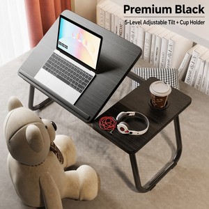 Mesa Plegable de Madera para Portátil, Altura Ajustable, Escritorio Portátil para Cama, Hogar, Oficina, <span class=keywords><strong>Estudio</strong></span>, Trabajo, Dormitorio, Sala de Estar - Product Image 3