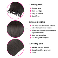CLJhair Cheveux Indiens Raides 10-30 Pouces, Bundles de Cheveux Remy Super Double Drawn, Tissage de Cheveux, Vente en Gros Usine, Cuticules Alignées