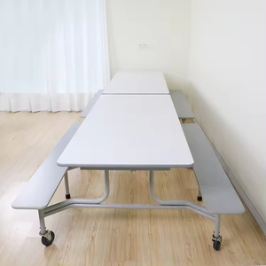 Mesa <span class=keywords><strong>de</strong></span> Comedor Plegable <span class=keywords><strong>de</strong></span> 6/8/12 Plazas para Cantina Escolar, <span class=keywords><strong>Muebles</strong></span> para Comedor - Product Image 1