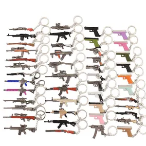 Hot Wholesale Gun Key Chain Keychain 5CM9CM 18cm M24 Metal Game Gun Model Key Chain Gun Toy Key Chain