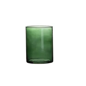 K & B简约绿色花朵丙烯酸花瓶桌面装饰玻璃花瓶