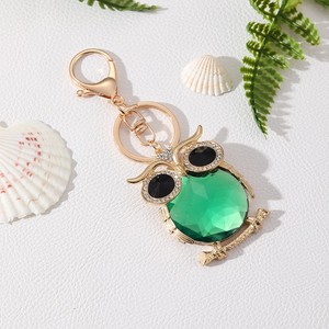 Vente en gros <span class=keywords><strong>de</strong></span> porte-clés, pendentifs et accessoires <span class=keywords><strong>de</strong></span> sac <span class=keywords><strong>de</strong></span> style coréen, en forme <span class=keywords><strong>de</strong></span> hibou, en pierre œil-<span class=keywords><strong>de</strong></span>-chat et cristal, rétro et tendance, pour clés <span class=keywords><strong>de</strong></span> voiture - Product Image 2