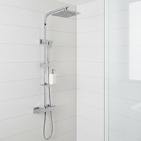 Ensemble de douche mural en acier inoxydable de style moderne pour salle de bain