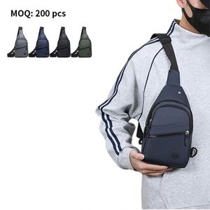Wholesale <b>Small</b> Waterproof Mens Casual <b>Chest</b> Bags with Zipper Closure for Travel Hiking - Product Image 1