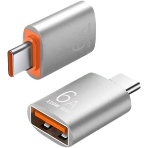 TIPO C <span class=keywords><strong>MACHO</strong></span> A <span class=keywords><strong>USB</strong></span> A HEMBRA 3,1 120W 6A 10Gbps datos de carga OTG Adaptador convertidor para tabletas de teléfonos móviles carga rápida - Product Image 1