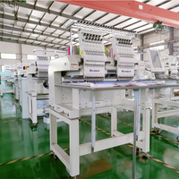 Machine à broder Dahao à deux têtes, à grande vitesse, 1200 tr/min, économique, 12 à 15 aiguilles, pour broderie de casquettes, de chemises plates