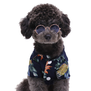 Pet <b>Sunglasses</b> For Dogs And Cats Multi Color <b>Round</b> Lens Metal <b>Frame</b> Small Medium Size Pets Fashion Sun Protection Accessory - Product Image 5