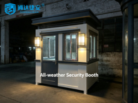 Caseta de Seguridad Prefabricada de Lujo, Contenedor Modular, Caseta de Vigilancia Móvil, Mini Casa