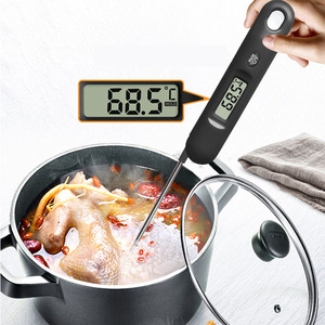 Medidor Digital Inalámbrico de Temperatura y Humedad para Barbacoa, Diseño Plegable de Plástico, Uso en Cocina, Termómetro para Carne - Product Image 6