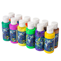 Peinture acrylique colorée de haute qualité, kit de peinture aquarelle pour enfants, peinture et dessin, vente en gros