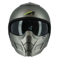 Casque ouvert ASTONE HELMETS MINIJET SK6 TITANIUM ABS pour motos, tailles XS-2XL