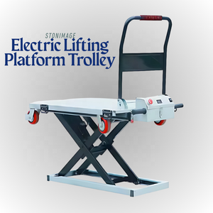 हाइड्रोलिक कार्गो फोल्डिंग प्लेटफॉर्म संरचना इलेक्ट्रिक कैंची लिफ्ट गोदाम ट्रॉली गोदाम ट्रॉली चार पहिया स्टील हैंड कार्ट वैन - Product Image 2