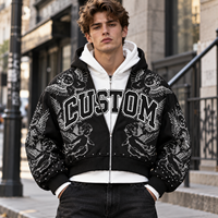 Sweat à capuche personnalisé avec imprimé ange en strass pour homme, style streetwear Y2K, 400 g/m², double couche, pour ligne de vêtements