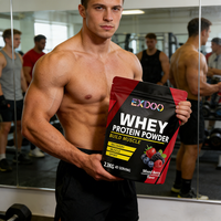Vente flash : Complément de musculation Fitness Muscle Body Fortress Weight Mass Gainer 907g Gym Isolate Drink Whey Protein Powder