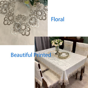 2024 nuovo arrivo elegante tovaglia con stampa floreale tovaglia <span class=keywords><strong>in</strong></span> <span class=keywords><strong>pizzo</strong></span> - Product Image 6