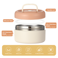 Boîte à lunch 480ml 680ml sous vide pour enfants, boîte à lunch sans Bpa étanche, ensemble de pots à soupe mignons