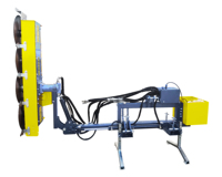 Machine à élaguer les arbres de 12 pieds en acier doux, à commande hydraulique, fixée au tracteur