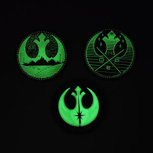 Space Force <span class=keywords><strong>Orbital</strong></span> Battle Station 3D bordado ecológico PVC lentejuelas luminosas para insignia al aire libre moral parche - Product Image 3