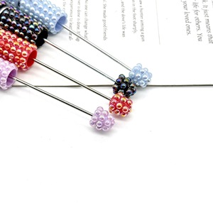 Accesorios Creativos de Perlas para Joyería DIY, Bolígrafo de Plástico Giratorio con Cuentas Multicolores para el Mercado de Verano de EE. UU. - Product Image 4