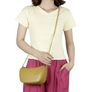 AndoBag Bolso Bandolera de Cuero Genuino para Mujer - Mini Bolso de Hombro Retro, Diseño Simple y Moderno 3197 - Product Image 6