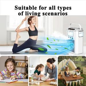 <span class=keywords><strong>Ventilador</strong></span> <span class=keywords><strong>de</strong></span> humidificación por pulverización <span class=keywords><strong>de</strong></span> tres boquillas <span class=keywords><strong>de</strong></span> aire <span class=keywords><strong>de</strong></span> escritorio recargable por USB, tanque <span class=keywords><strong>de</strong></span> <span class=keywords><strong>agua</strong></span> <span class=keywords><strong>de</strong></span> gran capacidad <span class=keywords><strong>de</strong></span> 600ml, soplador <span class=keywords><strong>de</strong></span> aire frío <span class=keywords><strong>de</strong></span> enfriamiento rápido - Product Image 3