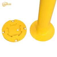 KAVASS En stock : Poteau de sécurité amovible en acier de 89 mm avec base en saucer, prix usine