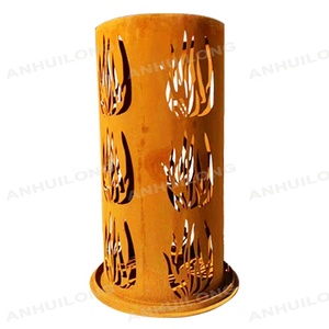 Stufa <span class=keywords><strong>a</strong></span> <span class=keywords><strong>Pellet</strong></span> in Acciaio Corten Hp24, Caminetto in Acciaio per Combustione di Legna - Product Image 3