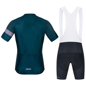 Conjunto de Jersey y Culotte de <span class=keywords><strong>Ciclismo</strong></span> de Manga Corta Transpirable y Reflectante para Niños, con Logotipo y Color Personalizados OEM, MOQ Bajo - Product Image 3