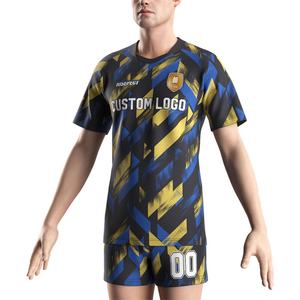 T-shirt de sport à col en V pour homme, en jersey 100 % polyester, style rugby Nouvelle-Zélande – Nouvelle collection en promotion - Product Image 5