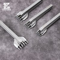 3/4/5/6mm Perforation Cuir Outil de Poinçonnage Cuir Outil de Poinçonnage Acier Blanc Diamant Chop