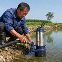 Pompe à eau submersible en acier inoxydable pour puits profond, électrique, haute pression, agricole, personnalisée pour l'alimentation en eau